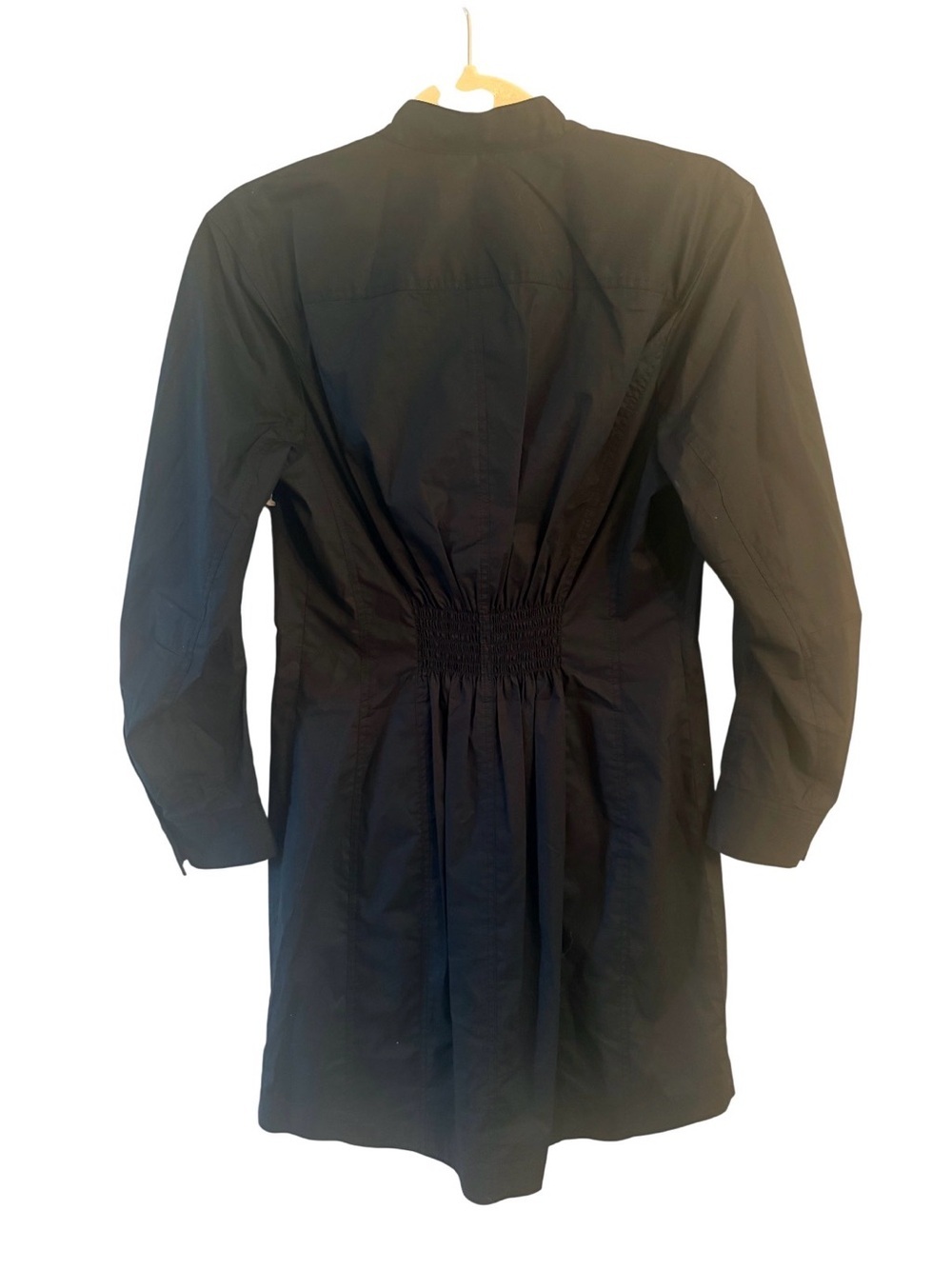 NWOT Derek Lam 10 Crosby Beverly Cinched Shirtdress Black Size 8 - Picture 3 of 8